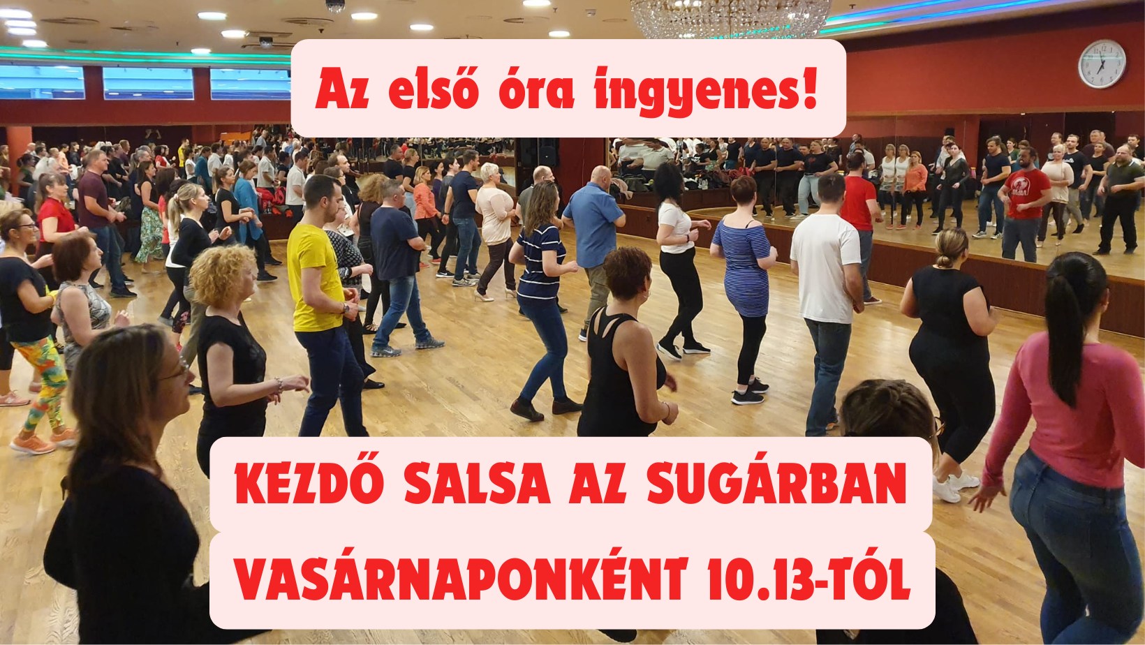 KEZDŐ SALSA A SUGÁRBAN VASÁRNAPONKÉNT