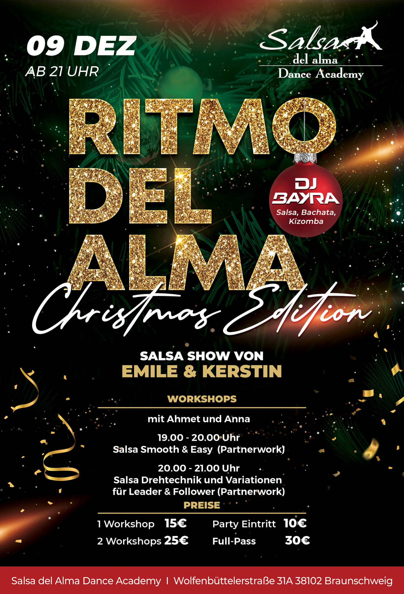 Ritmo del Alma ✨Christmas Edition✨ mit Workshops & Party🎄🕺🏼💃🏼!