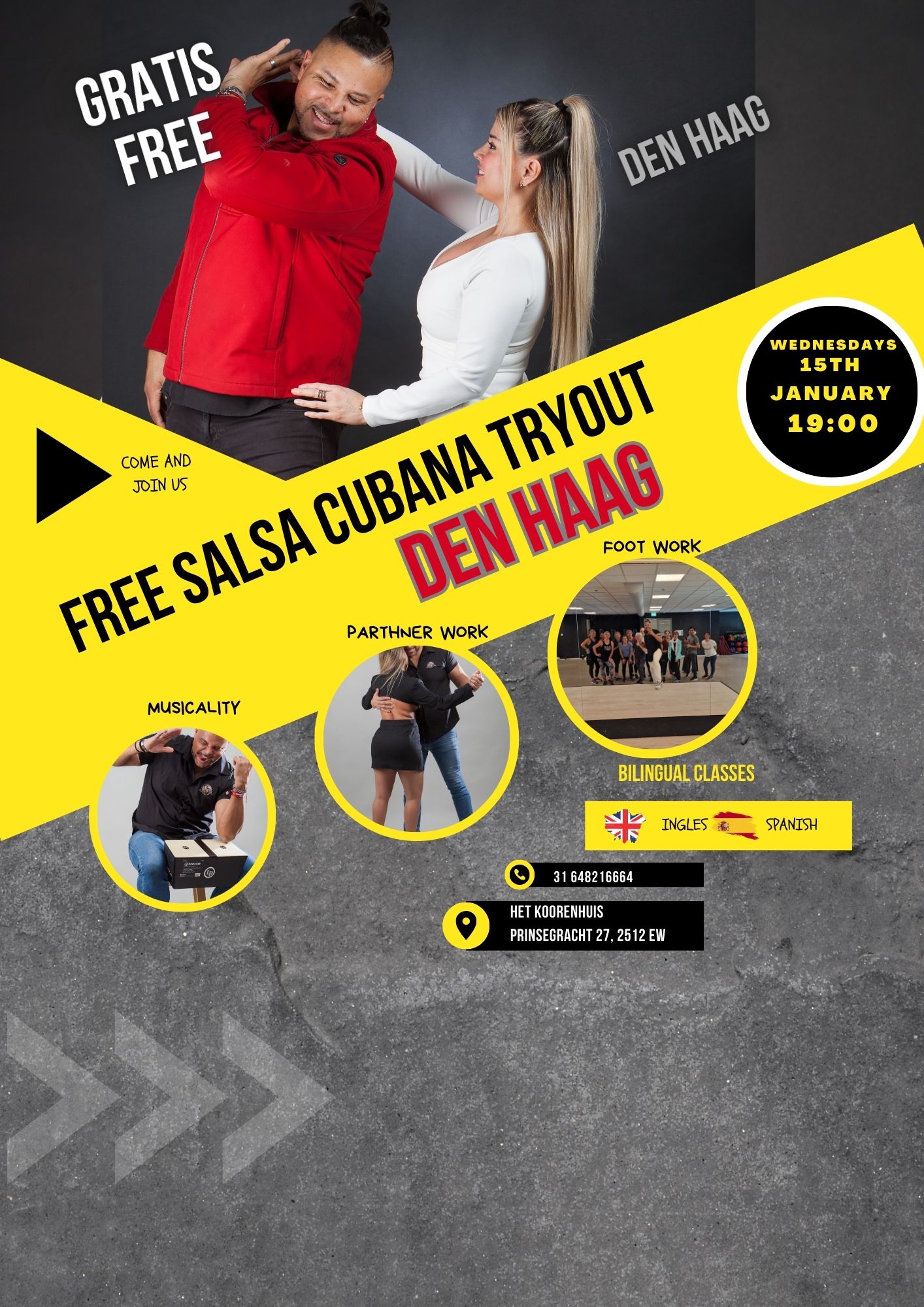 OPEN DAG SALSA CUBANA FREE TRYOUT THE HAGUE