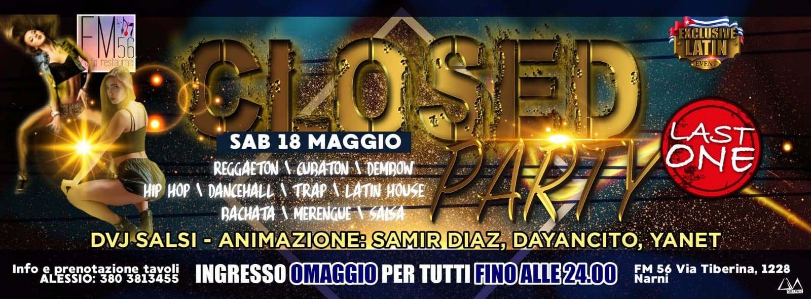 Exclusive LATIN EVENT Closing party The last one!