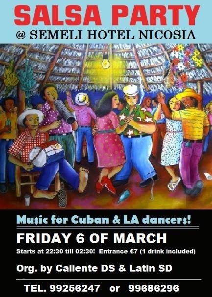 SALSA PARTY @ SEMELI HOTEL! FRIDAY 6 OF MARCH