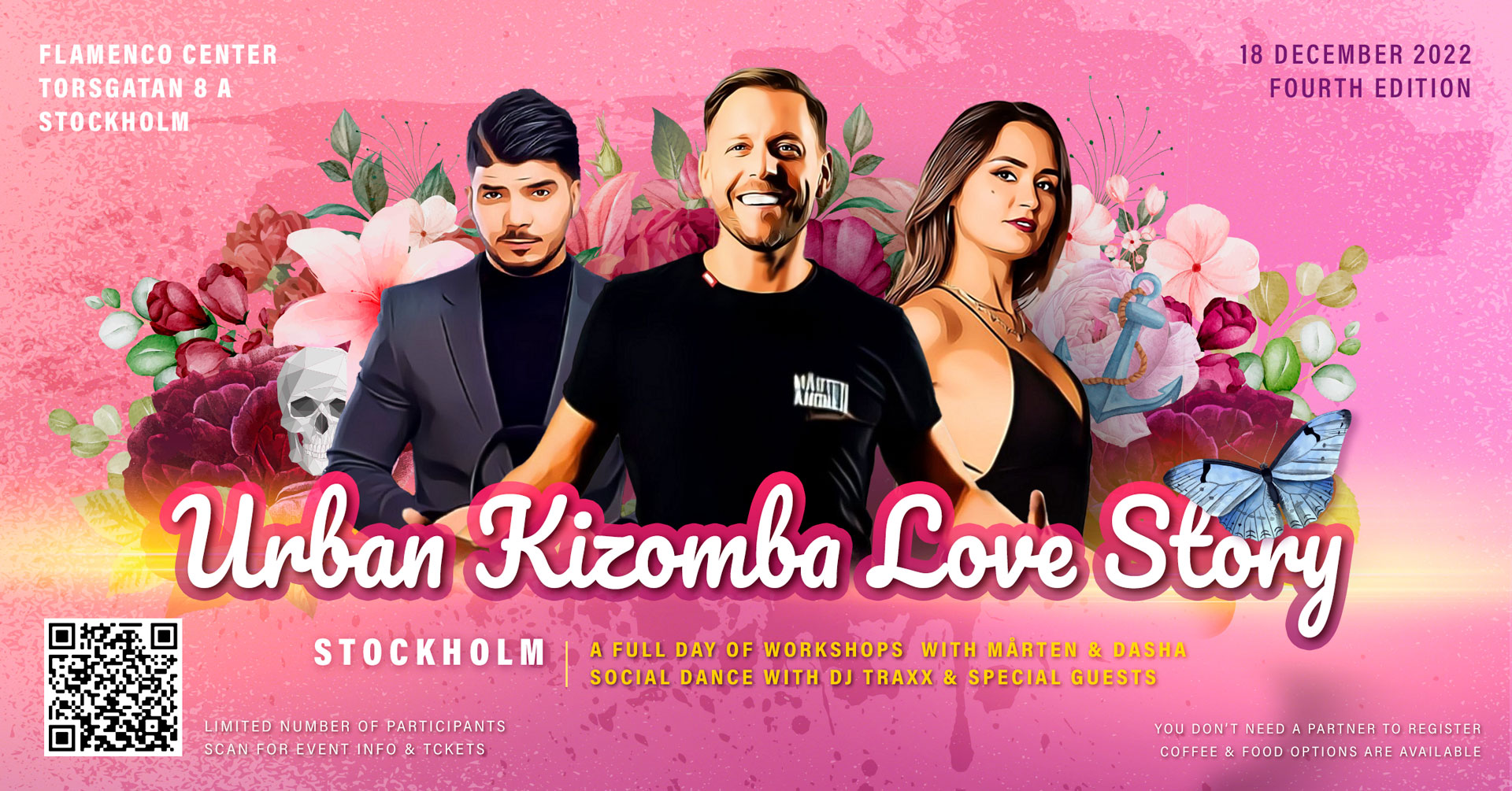 Urban Kizomba Love Story 4th Edition in Stockholm with Mårten, Dasha & Dj Traxx