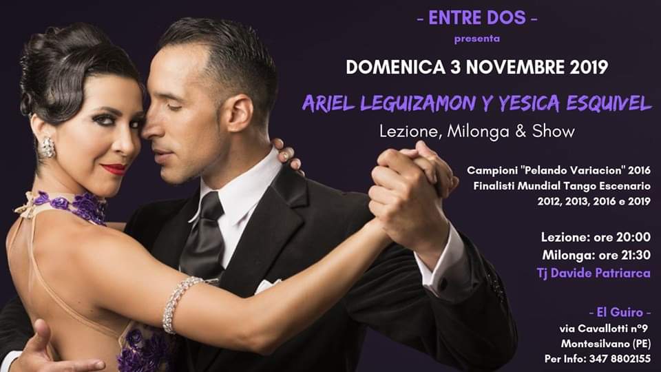 Milonga & Show Entre Dos con Ariel Leguizamon y Yesica Esquivel