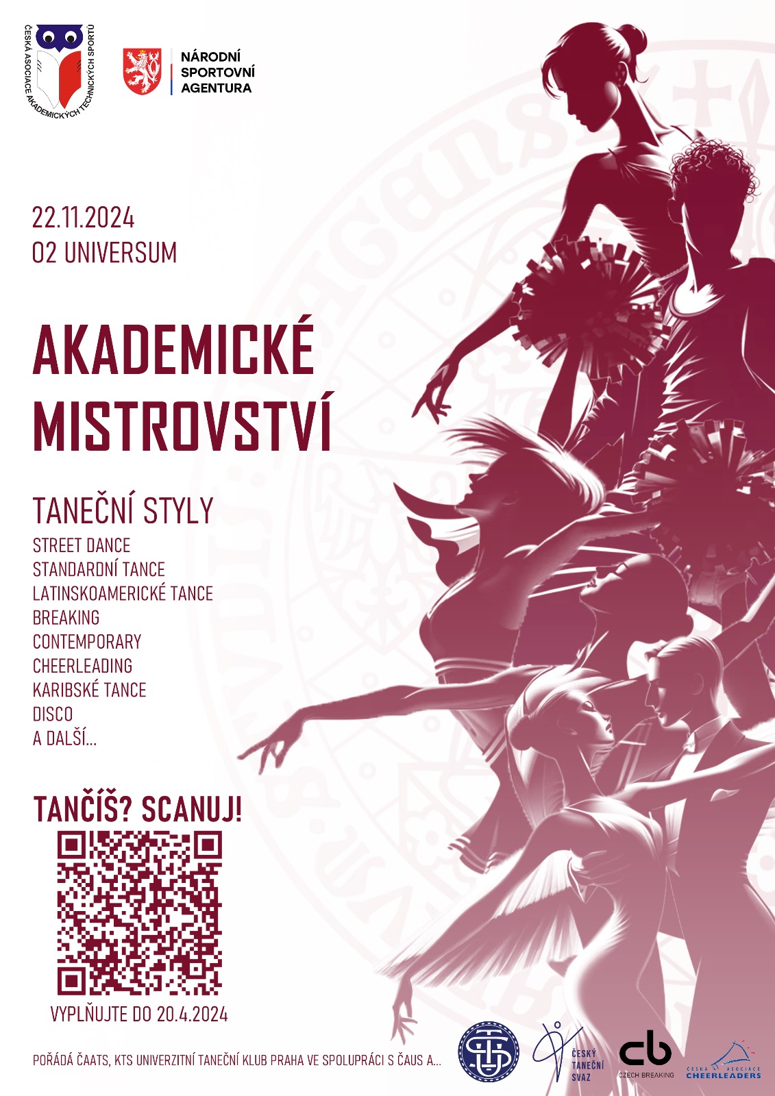 Akademické mistrovství ČR v tanečním sportu 2024