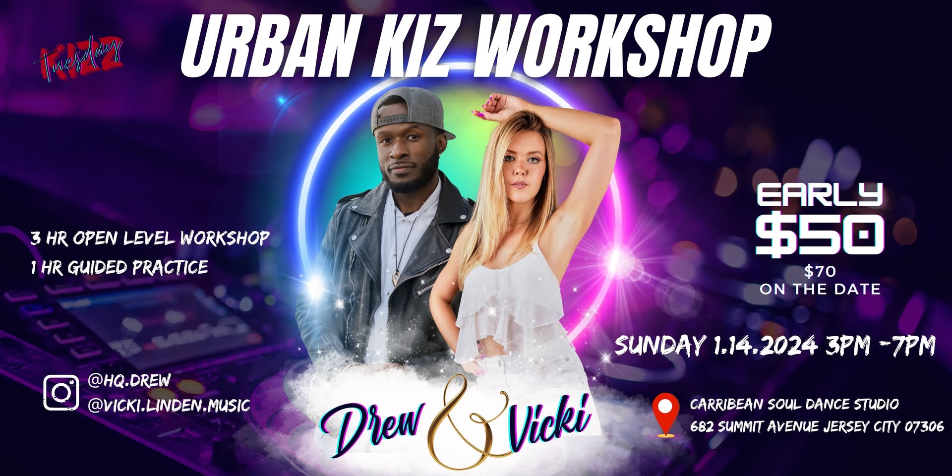 Urban Kiz workshop with Drew and Vicki