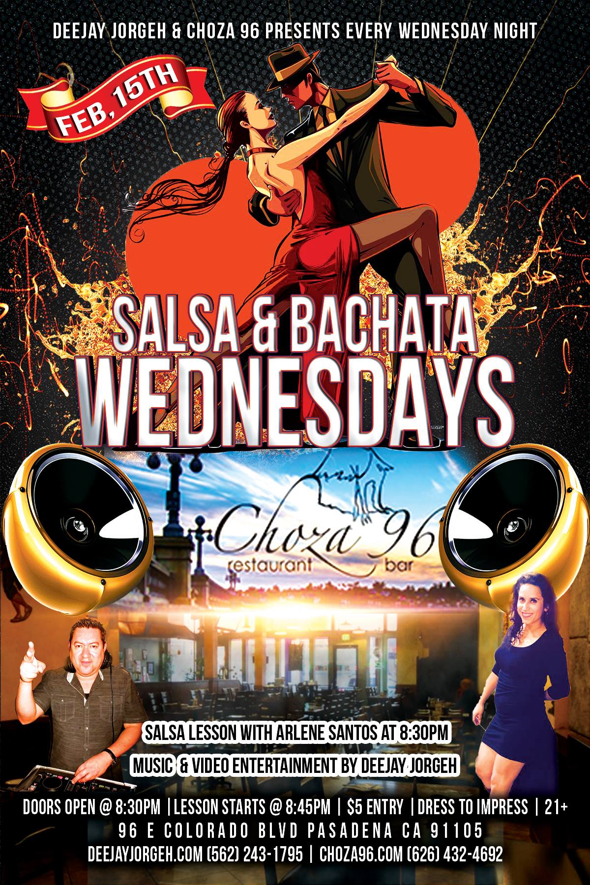 Salsa & bachata Wednesdays at choza96