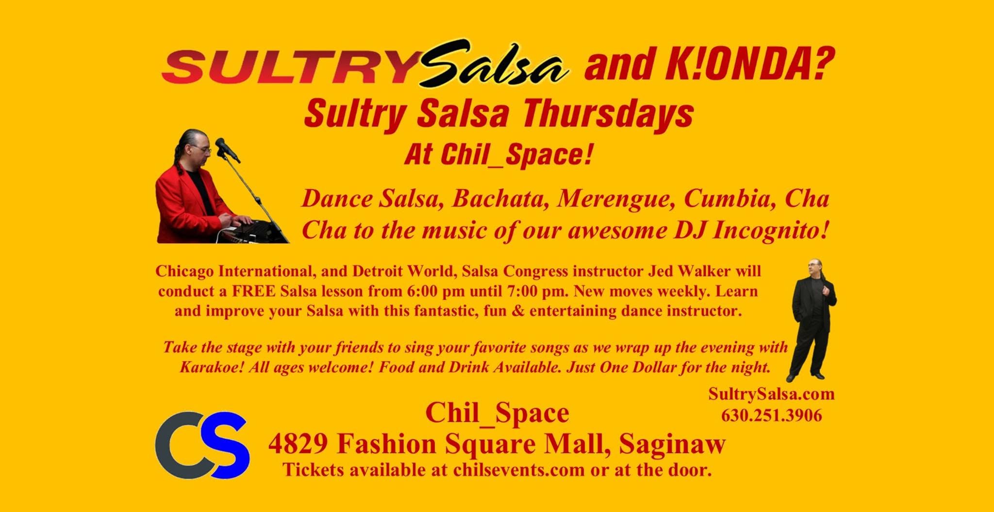 Sultry Salsa Thursdays with El Barón, Jed Walker at Chil_Space