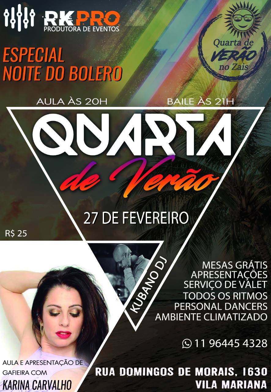 Noite Do Bolero Zais 27 de Fevereiro