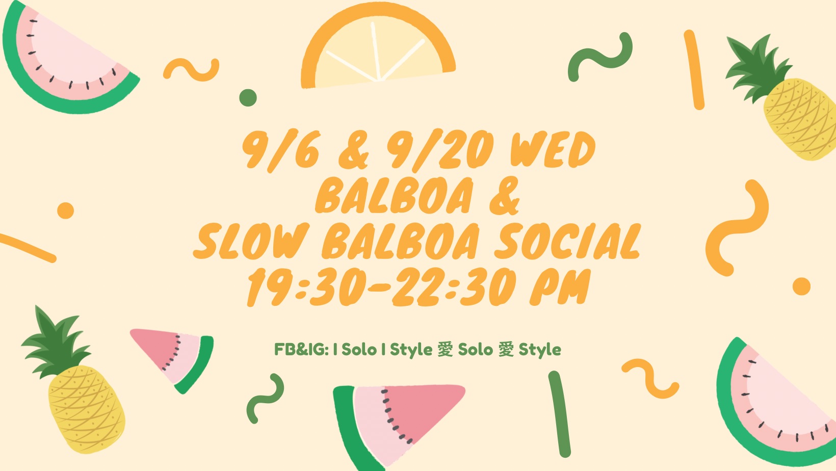 9 6 & 9 20 Balboa & Slow Balboa Social