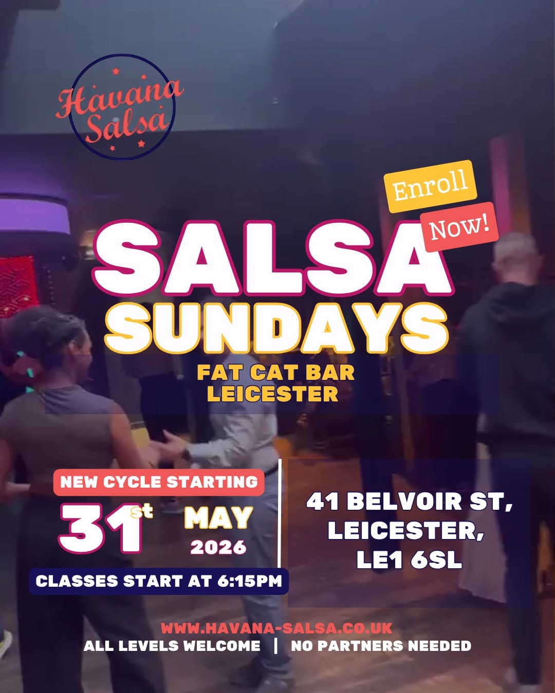Brand New Beginner Salsa Cycle The Ultimate Salsa Sunday in Leicester! ππΊ