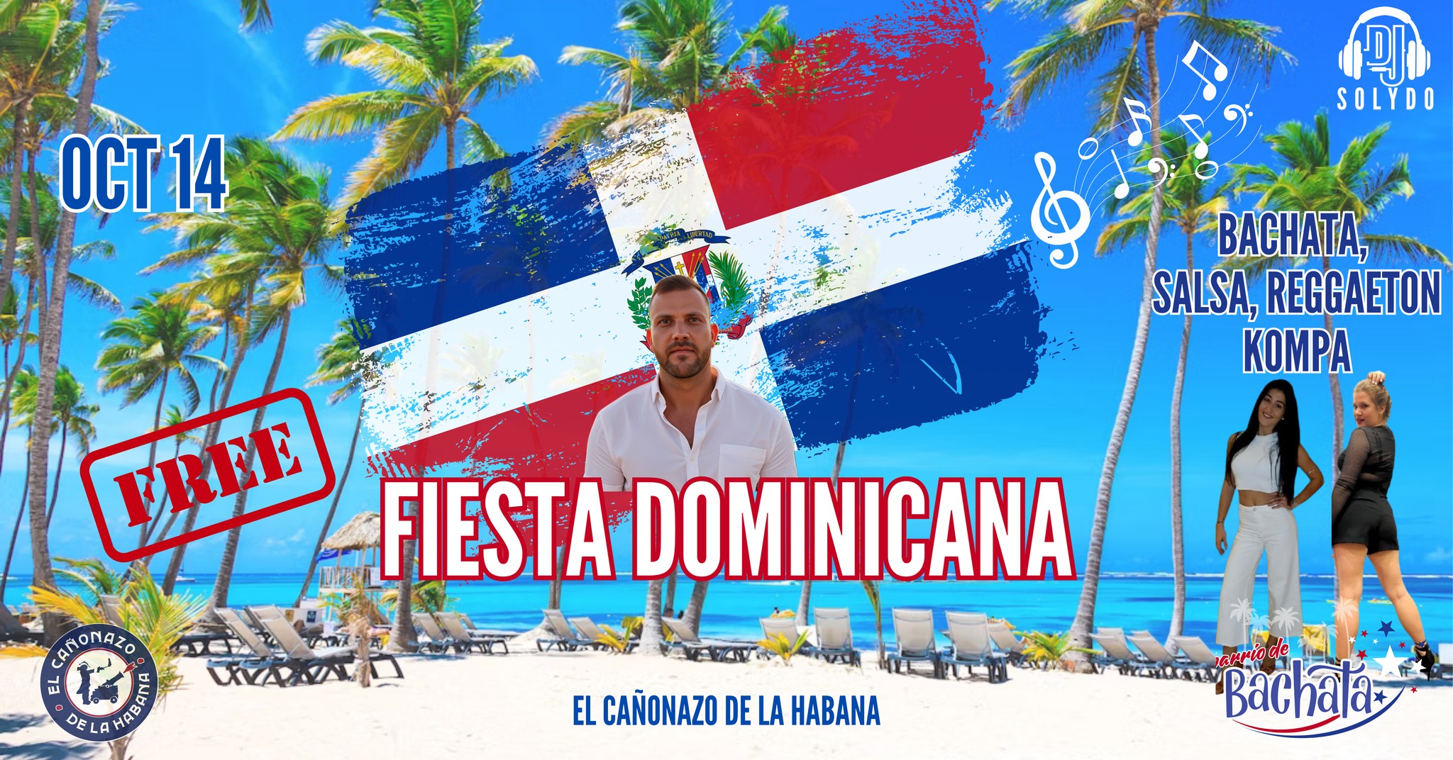 Fiesta Dominicana V.6 🇩🇴🌴🍹Free Bachata Salsa Party