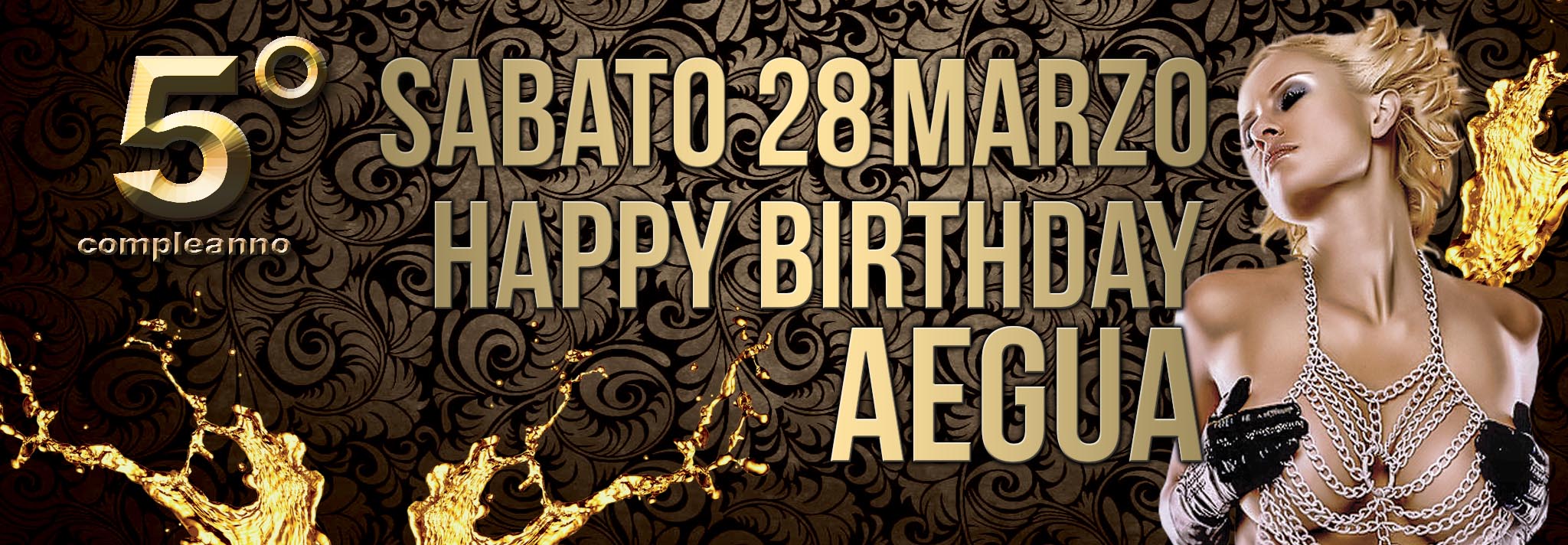 AEGUA 5° COMPLEANNO HAPPY B_DAY
