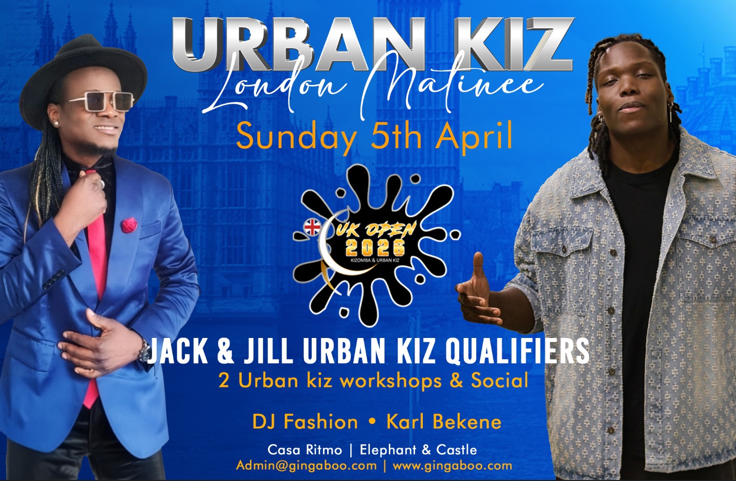 Criola London - Urban Kiz Workshop & Social Jack & Jill Urban Kiz Qualifiers Couples welcome