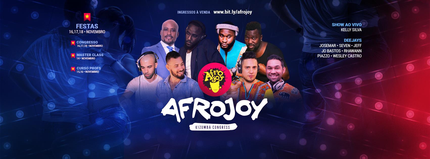 Festas do Afrojoy Kizomba Congress 2018 16, 17 e 18 Novembro
