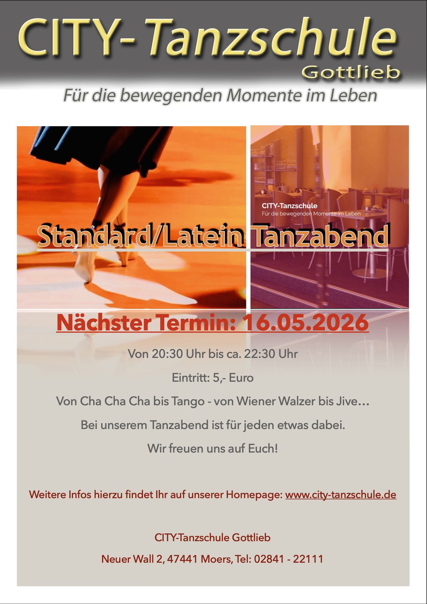 Standard- Latein Tanzabend