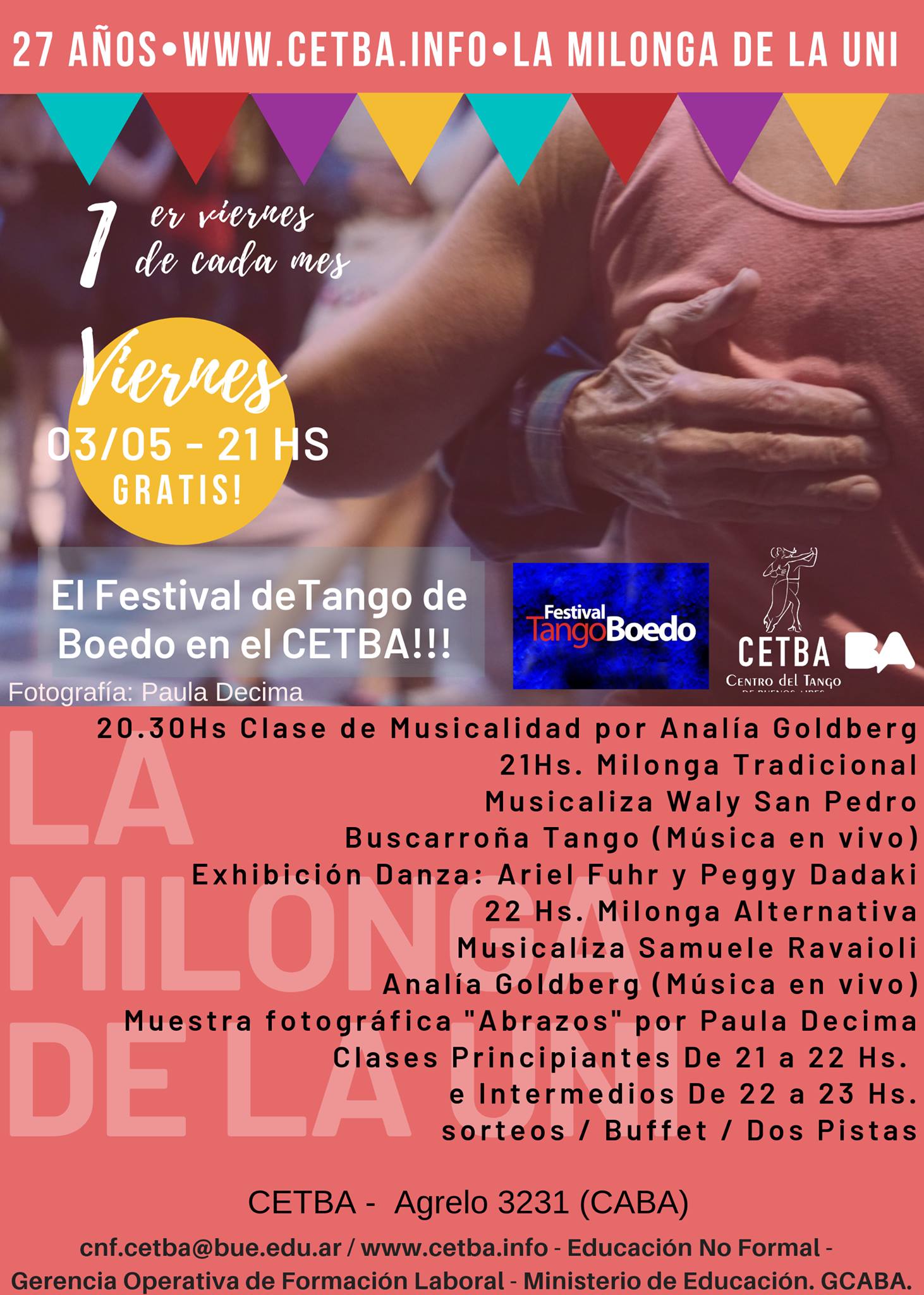 La Milonga de la Uni en el Festival de Tango de Boedo
