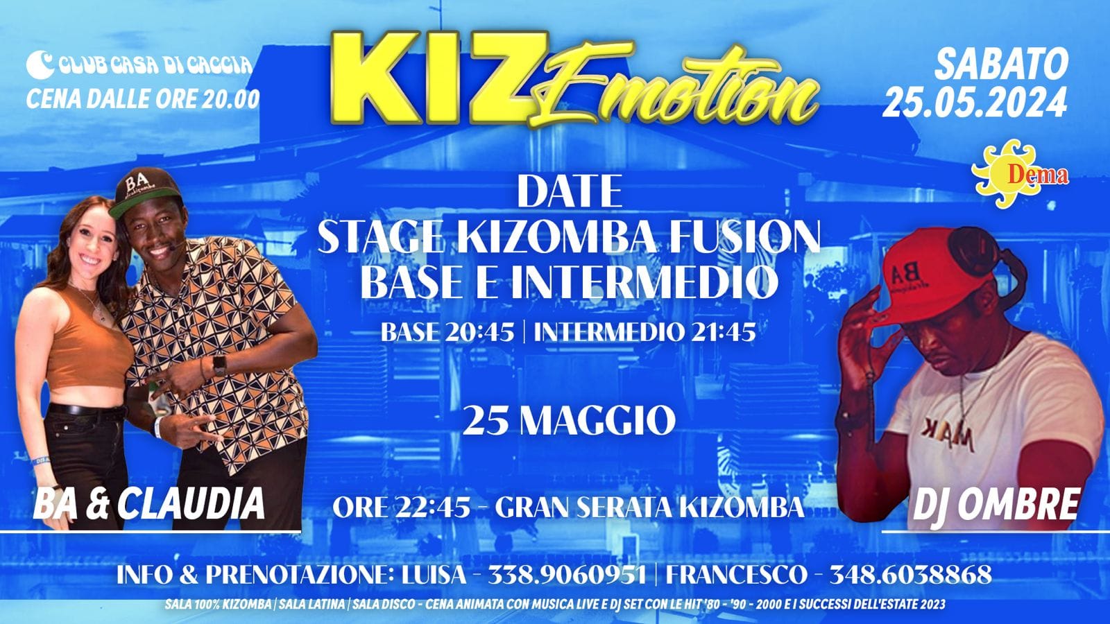 KIZOMBA ÈMOTION SABATO 25 MAGGIO 2024