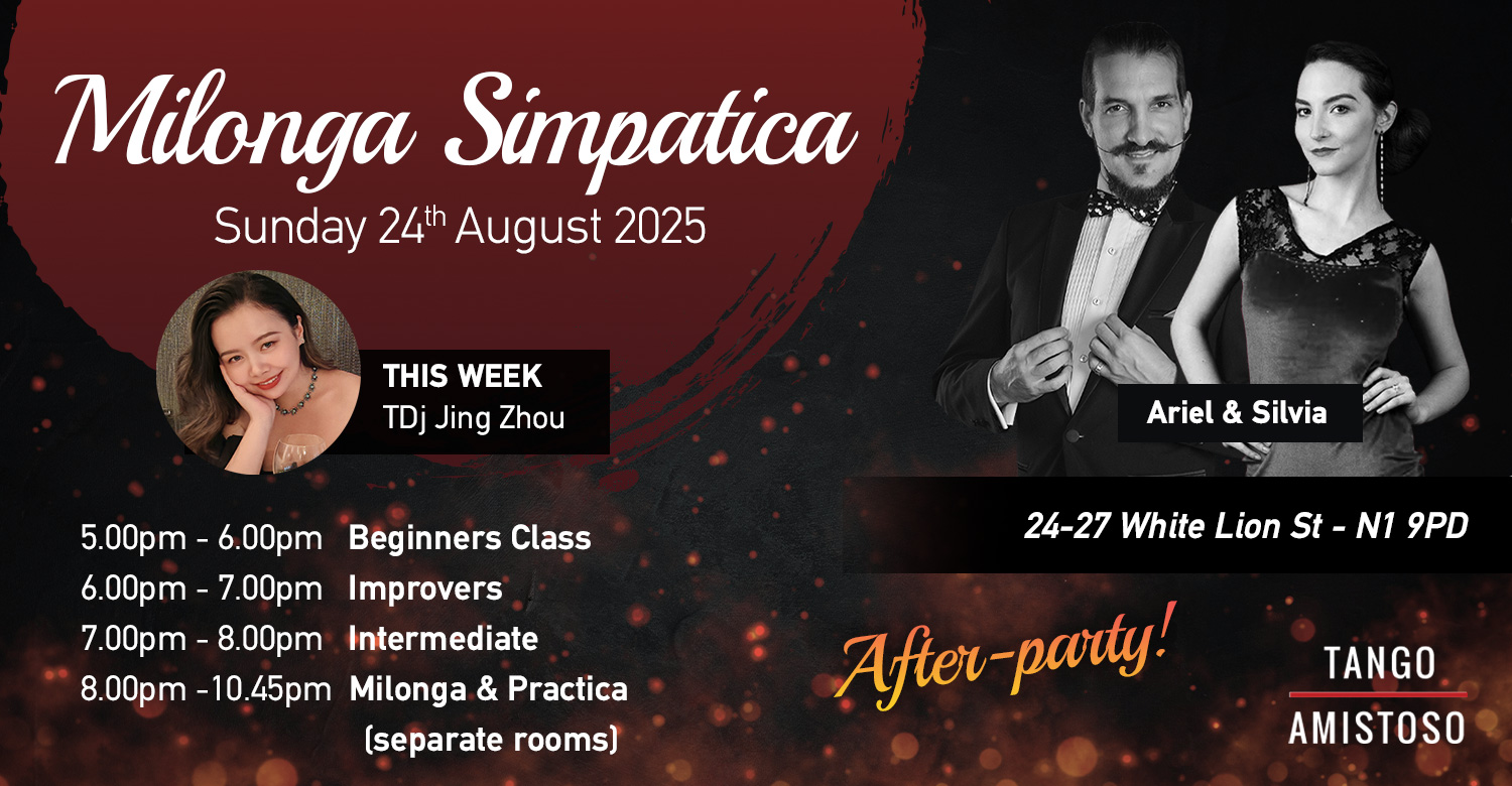 Milonga Simpatica - 24.08.2025 Bank Holiday Weekend & After-party!