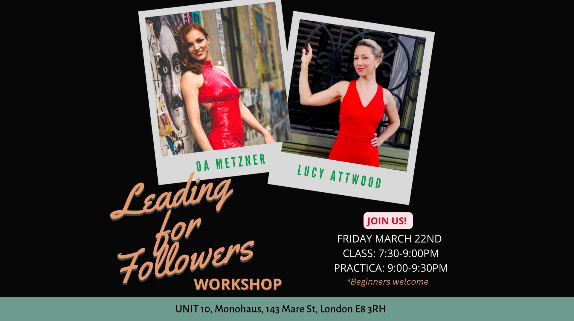Leading for Followers - Workshop with Lucy and Oa