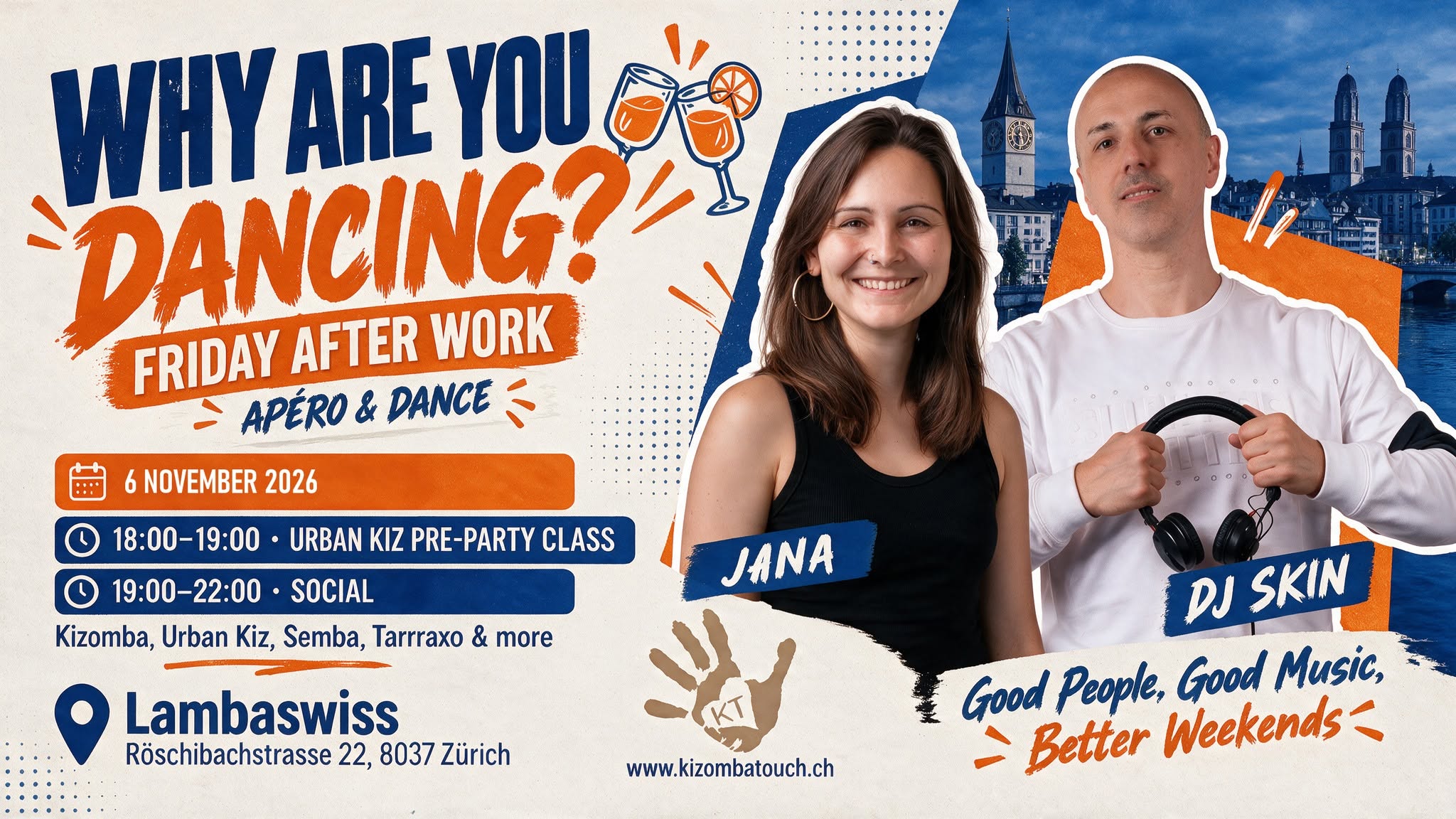 Why are YOU dancing ? Kiz Friday After Work ( open class and social )