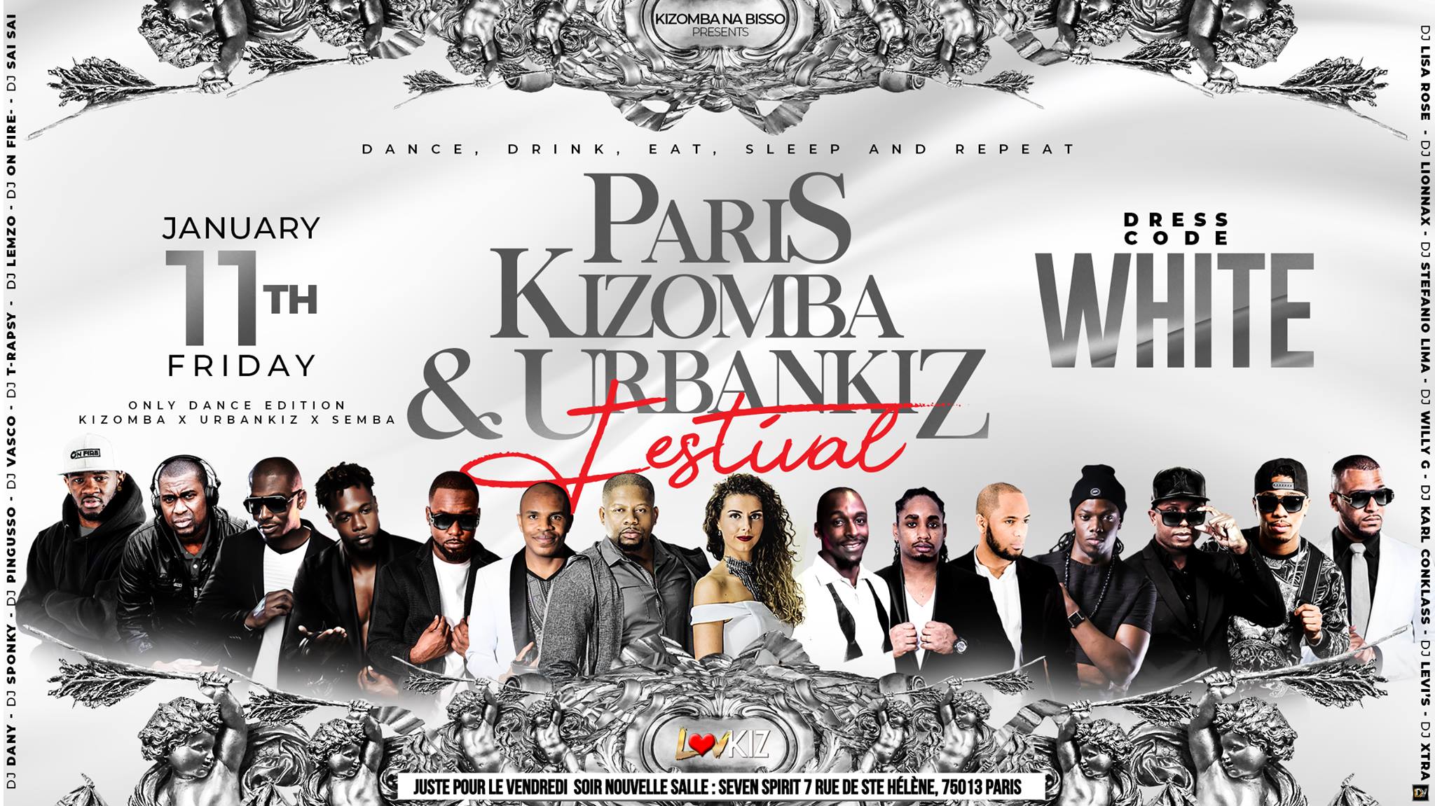 Friday PARTY of Paris Kizomba Urbankiz Only Dance Weekend