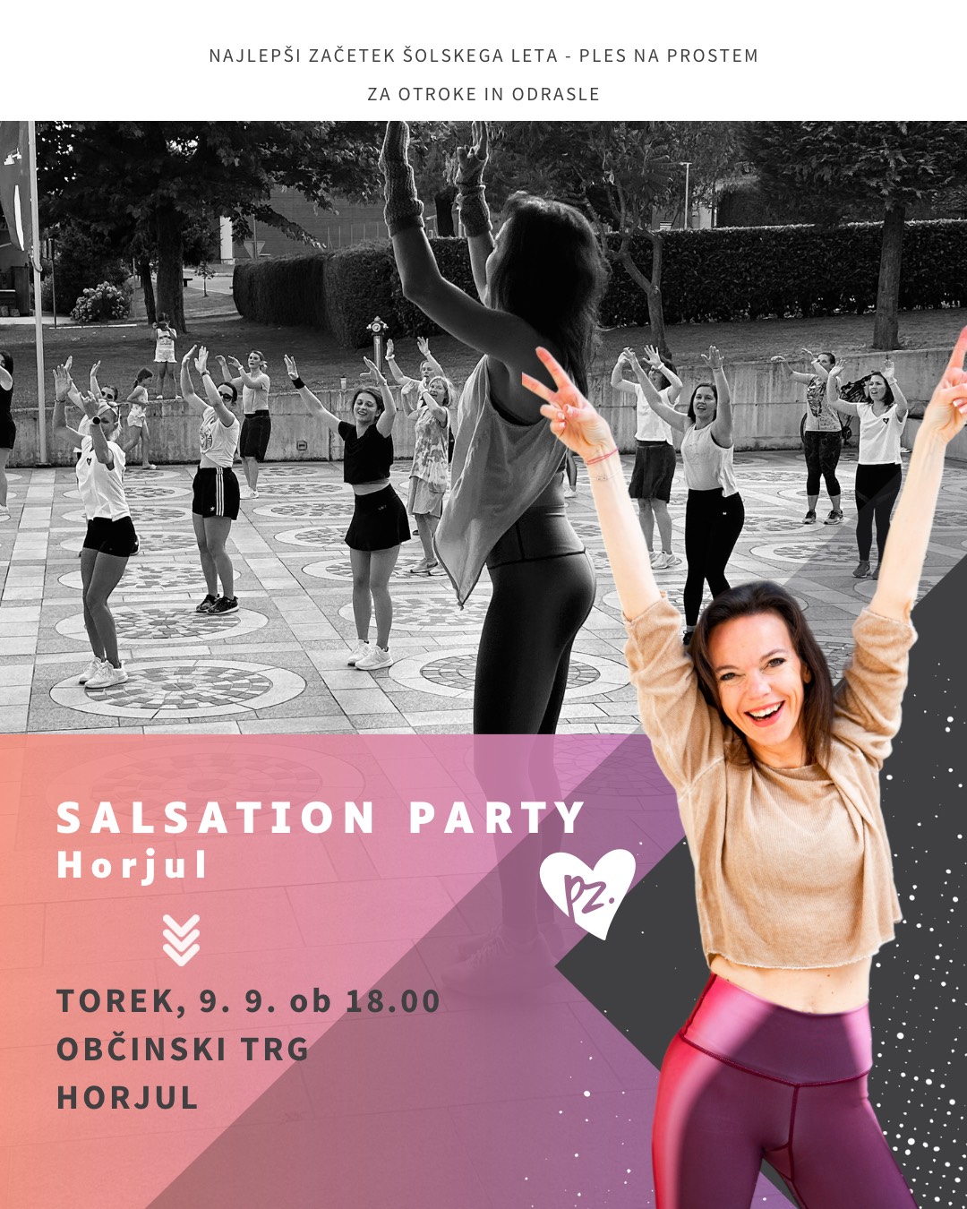 Salsation party v Horjulu - Plesna vadba na prostem