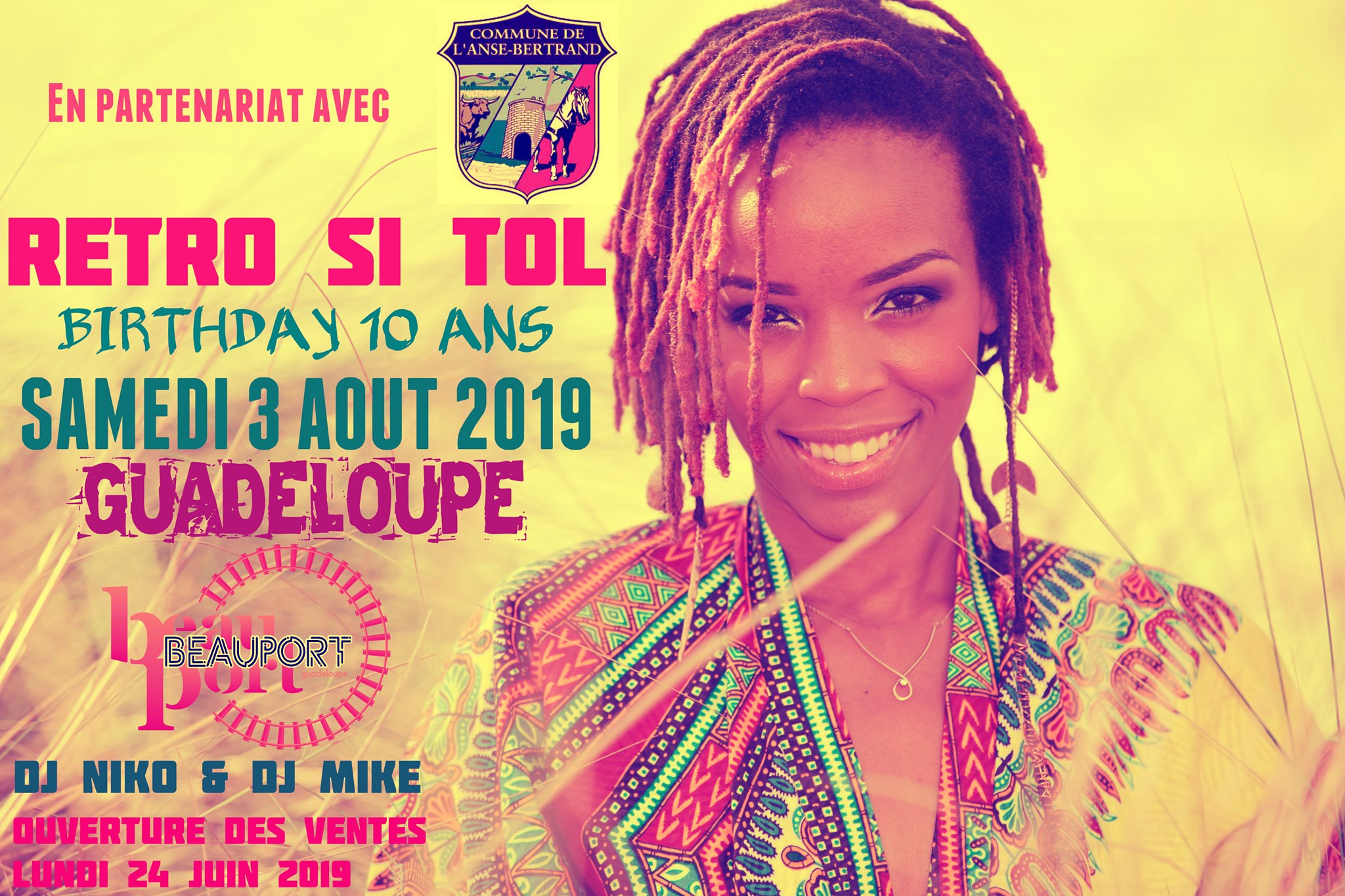 Retro Si Tol En Guadeloupe Fetera Ses 10 Ans Dj Niko & Dj Mike