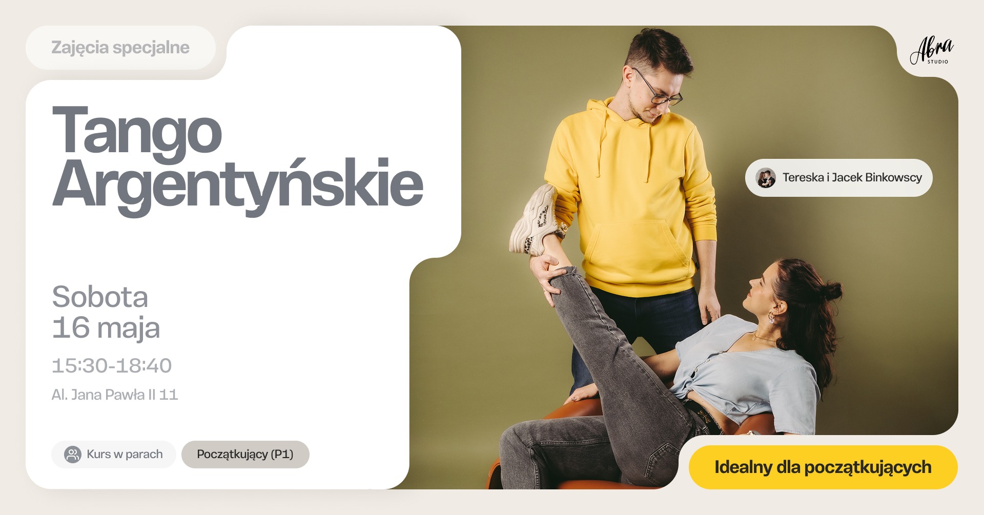 Tango Argentyńskie z Teresą & Jackiem dla początkujących (P1)
