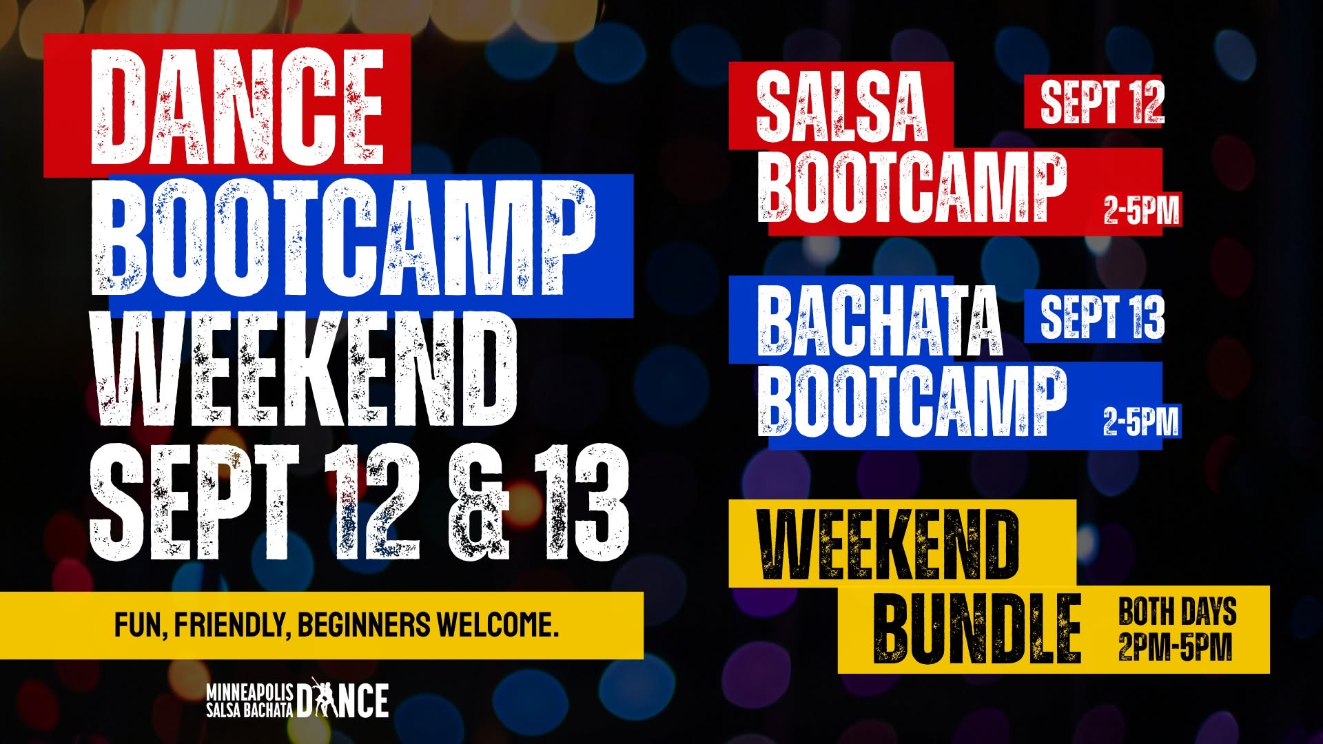DANCE BOOTCAMP WEEKEND AUG SALSA & BACHATA