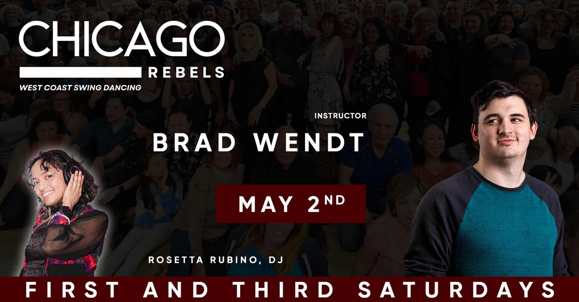 Brad & Sarah Headline The Chicago Rebels May 2nd!