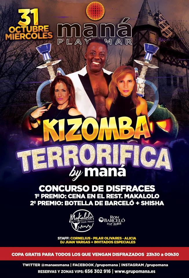 Kizomba by Maná, Noche Terrorífica 31 de octubre