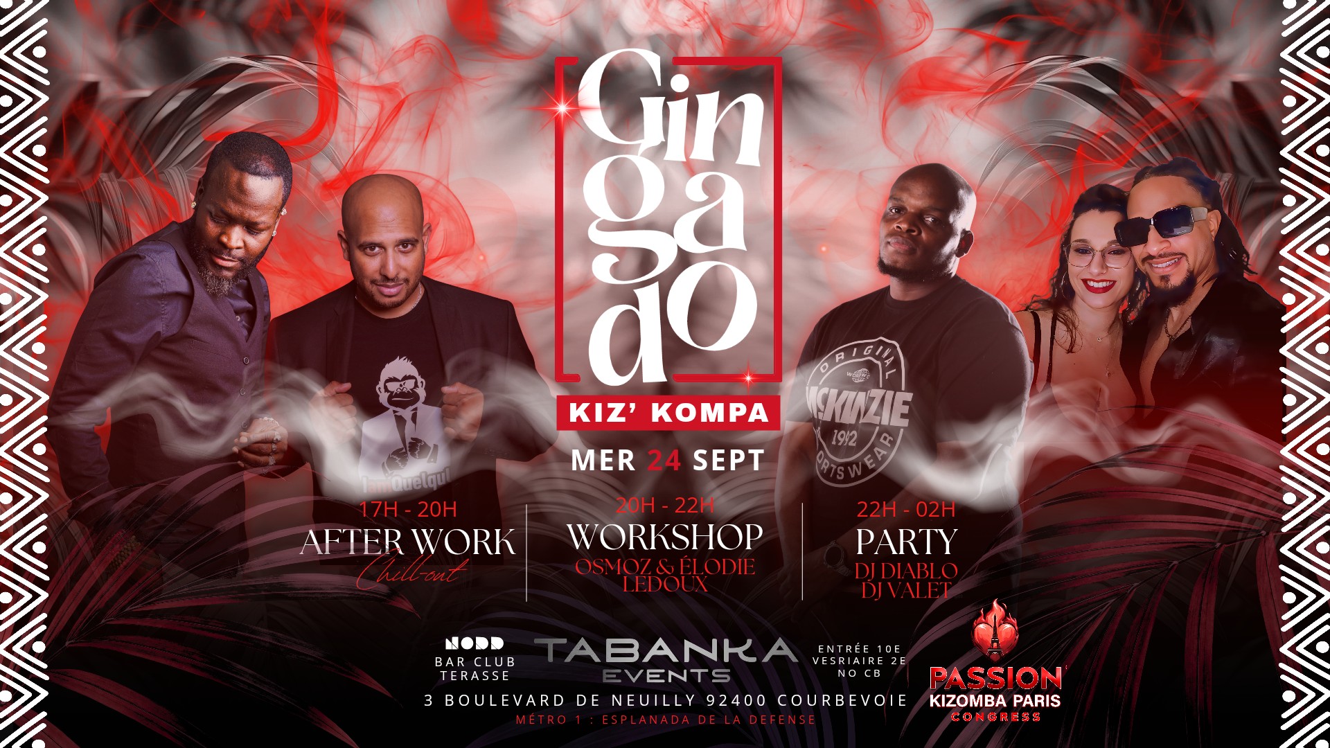 GINGADO kiz'kompa Pre Party Passion kizomba festival