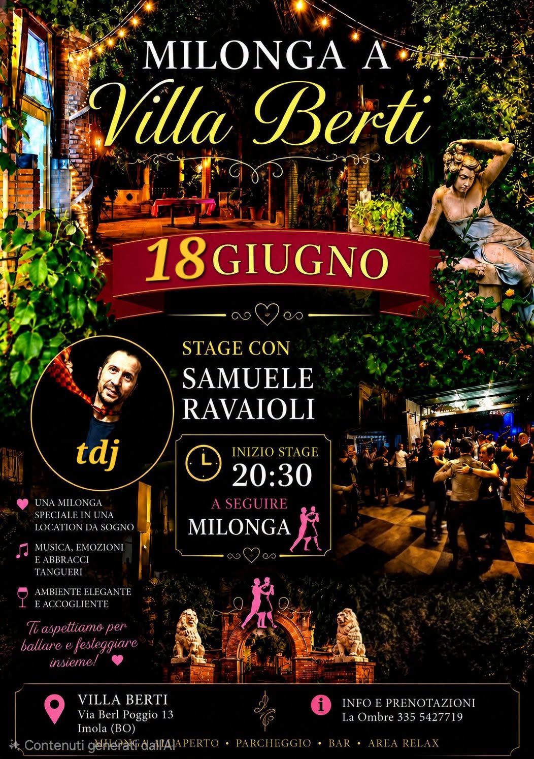 MILONGA A VILLA BERTI STAGE & MUSICA DI SAMUELE RAVAIOLI