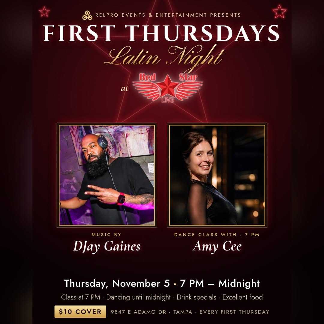 💃🕺 First Thursdays Latin Night at Red Star Live ⭐❤️