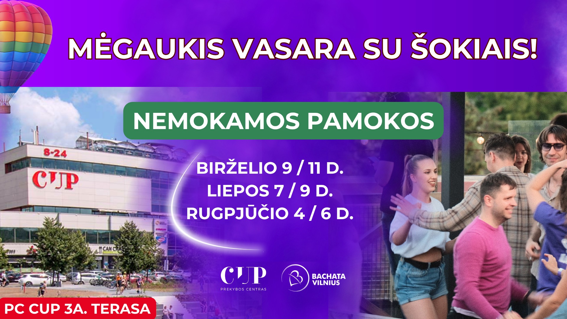 Naujos Bachatos grupės 💜 Šokiai CUP Terasoje
