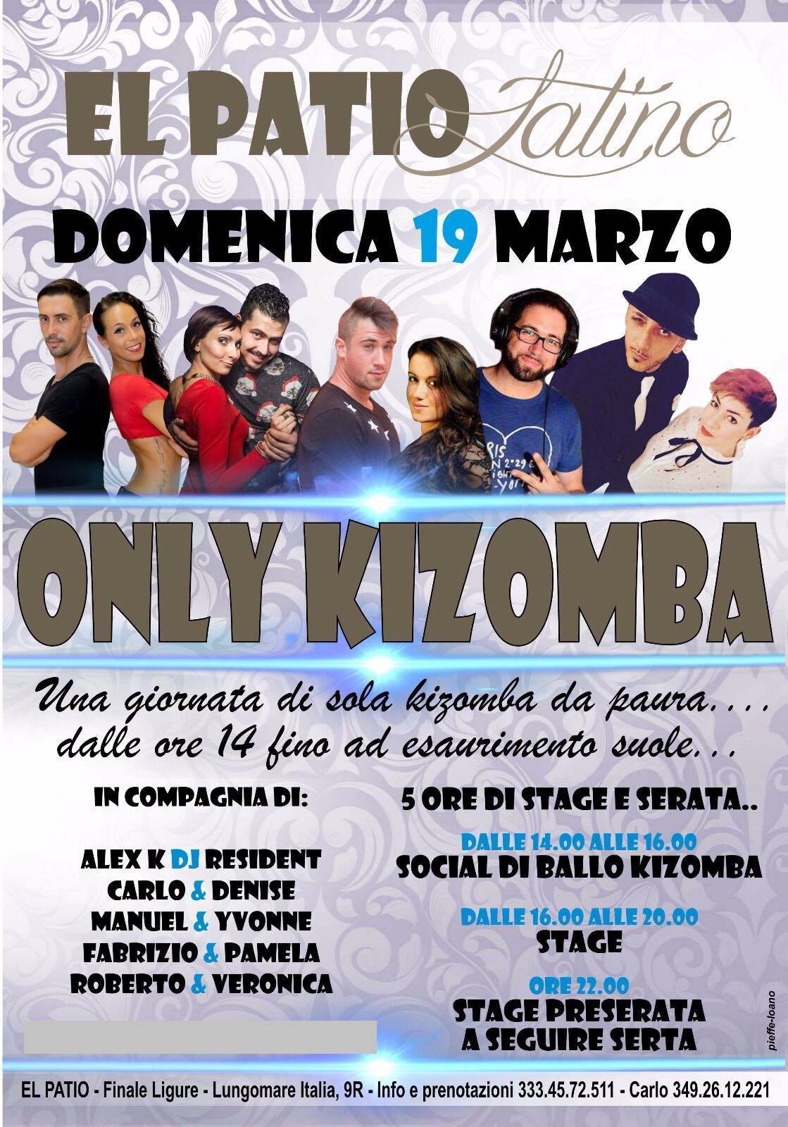 Domenica Only Kizomba Al Patio, Finale Ligure