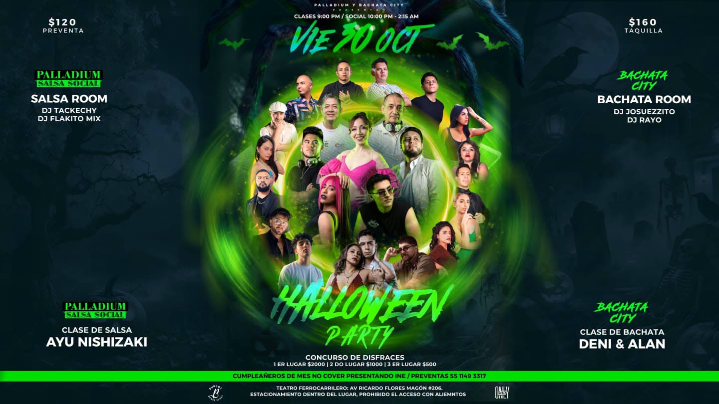 HALLOWEEN PARTY PALLADIUM SALSA SOCIAL 🎃👻🧟‍♂️👹