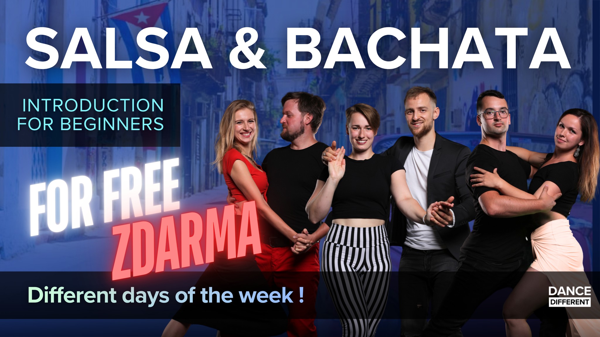 Cuban Salsa and Bachata FREE ZDARMA 🇬🇧 Indroduction class 🇨🇿 Úvodní lekce
