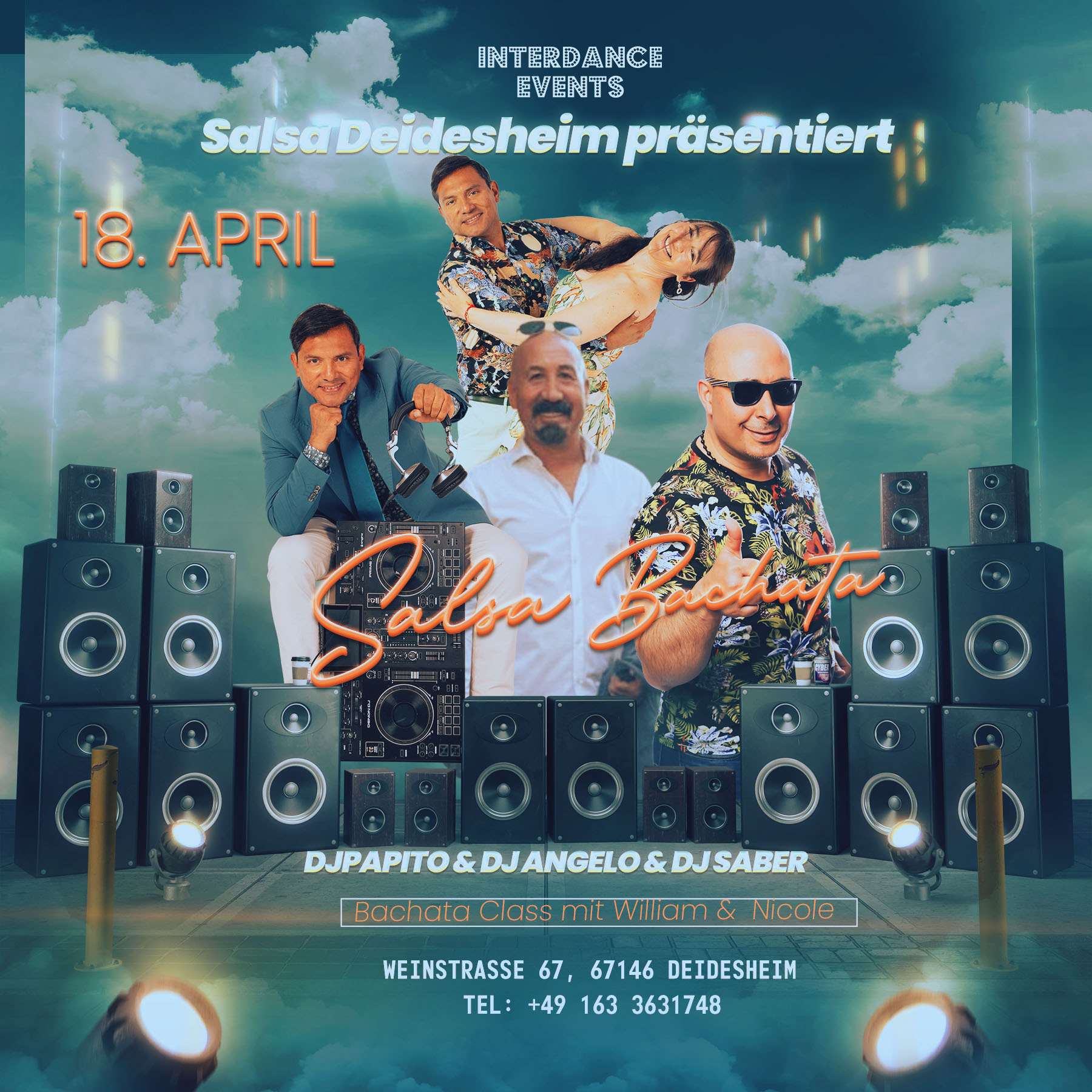 ⭐️ Salsa & Bachata Party in Deidesheim ⭐️ 18. April 2026 ⭐️