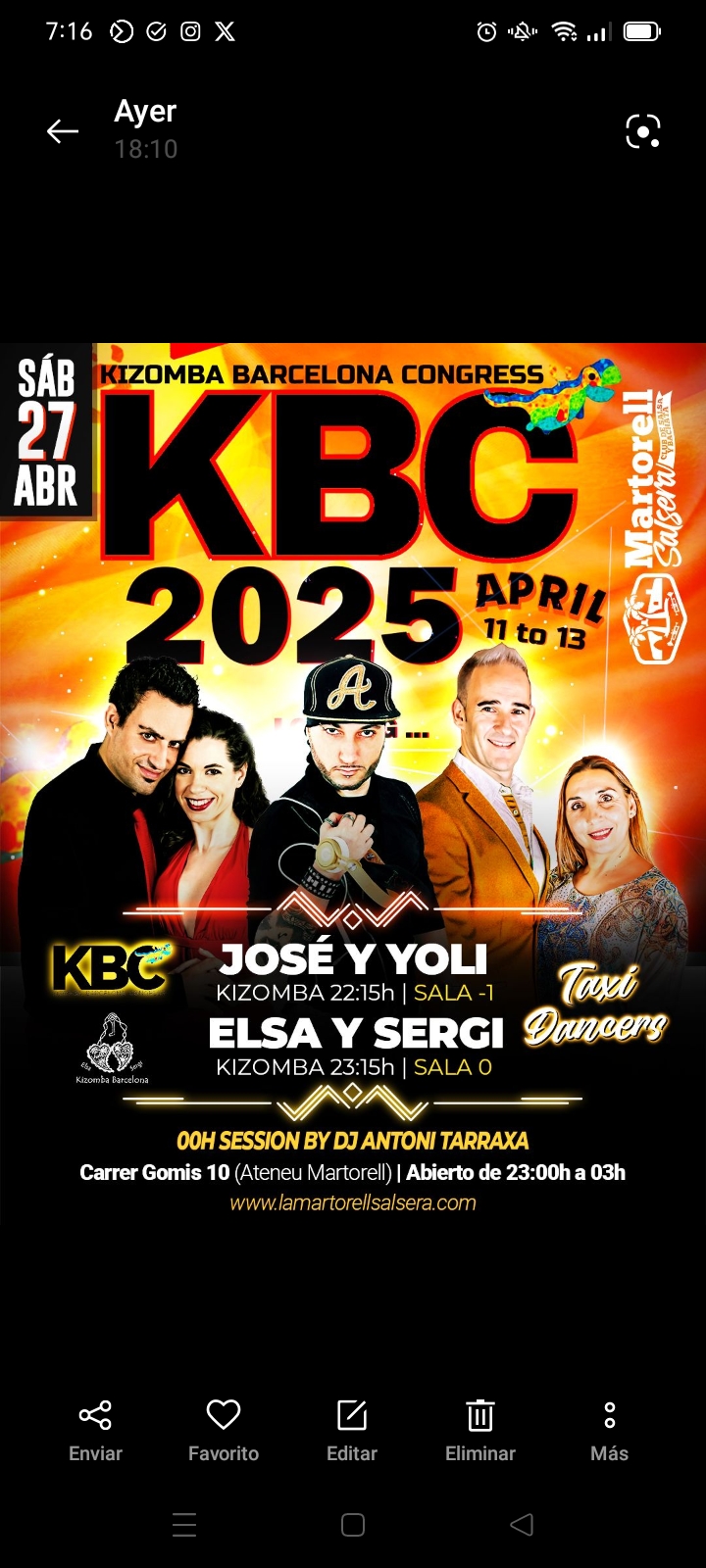 MARTORELL KIZOMBA NIGHT - KBC2025