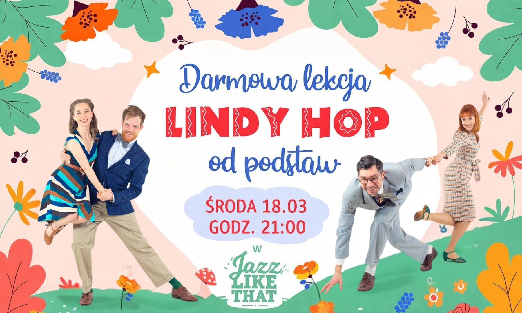 Zakochaj się w swingu - darmowa lekcja Lindy Hopa od podstaw