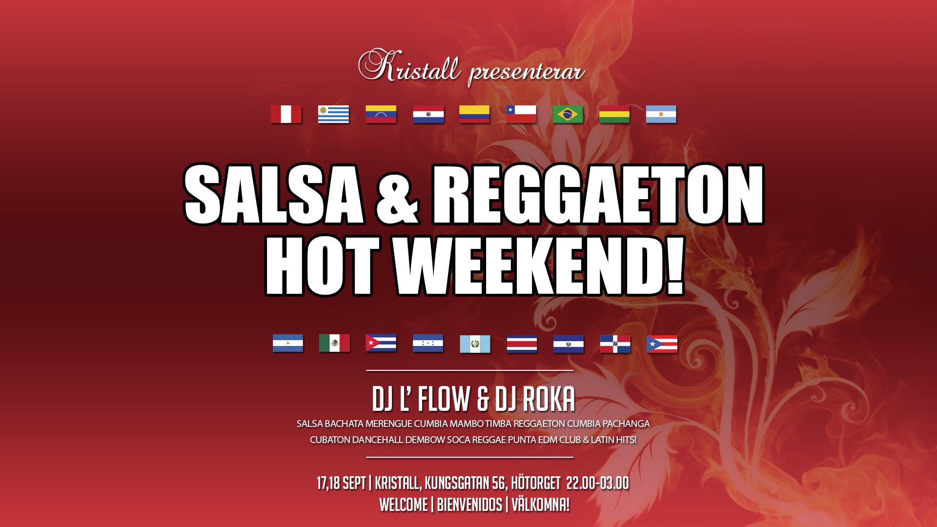 Salsa & Reggaeton Hot Weekend! 22.00-03.00