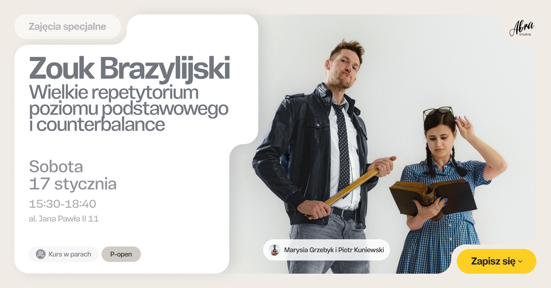 Zouk Brazylijski - wielkie repetytorium poziomu podstawowego & counterbalance