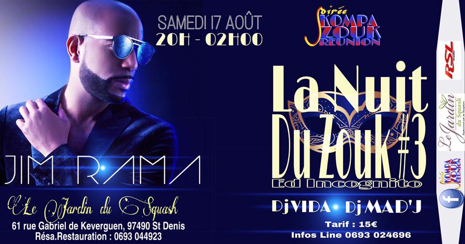 La Nuit du Zouk #3 (Éd Incognito) Jim Rama en Show