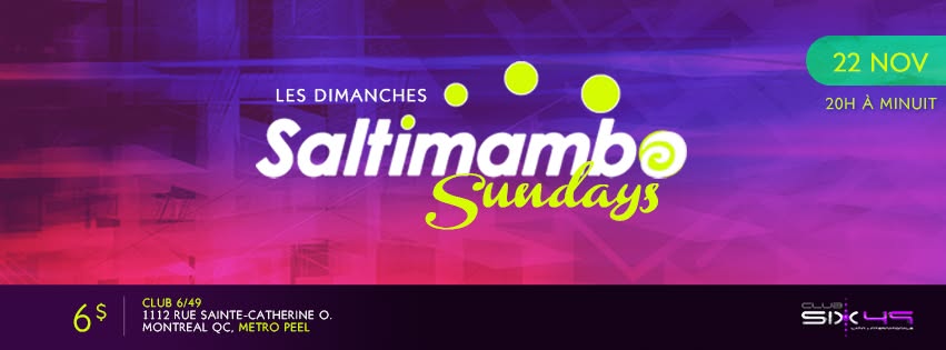 Saltimambo Sundays - Dimanches le 22 Novembre