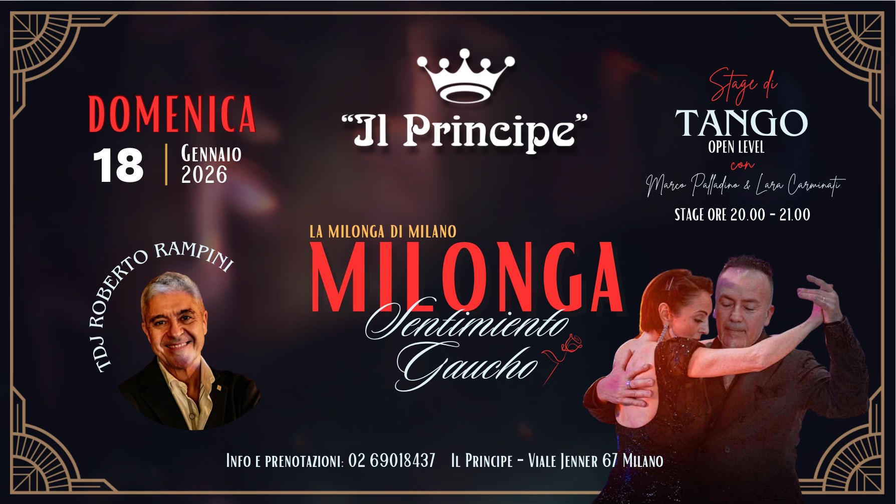 Il Principe - Milonga " Sentimiento Gaucho" - Stage Palladino & Carminati - Tdj Roberto Rampini