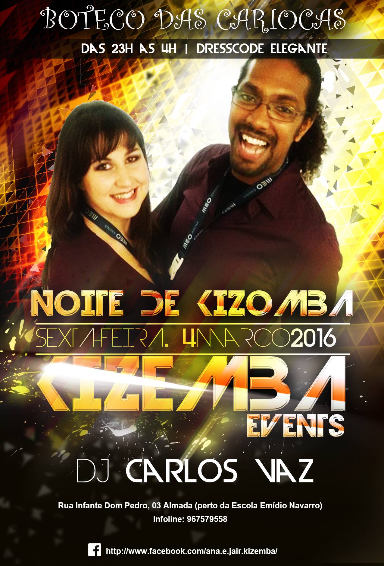 Hoje******KIZEMBA EVENTS**NOITE DE KIZOMBA ** Boteco das Cariocas ALMADA