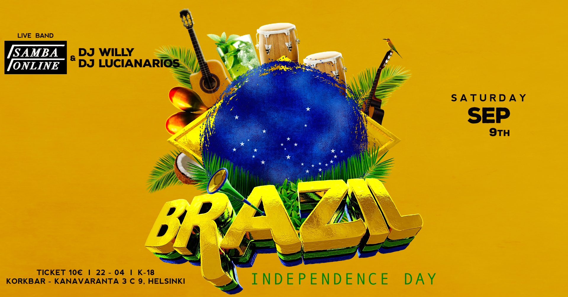 Brazil Independence Party - Live band (SambaOnline)
