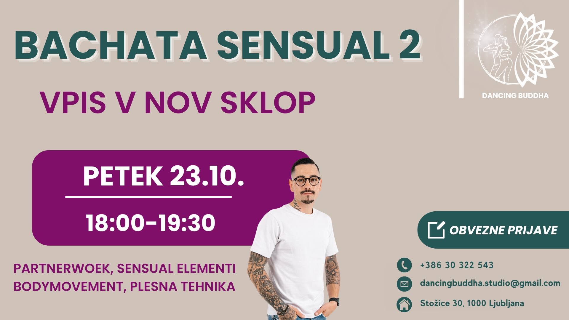 BACHATA SENSUAL STOPNJA 2 - VPIS V NOV SKLOP