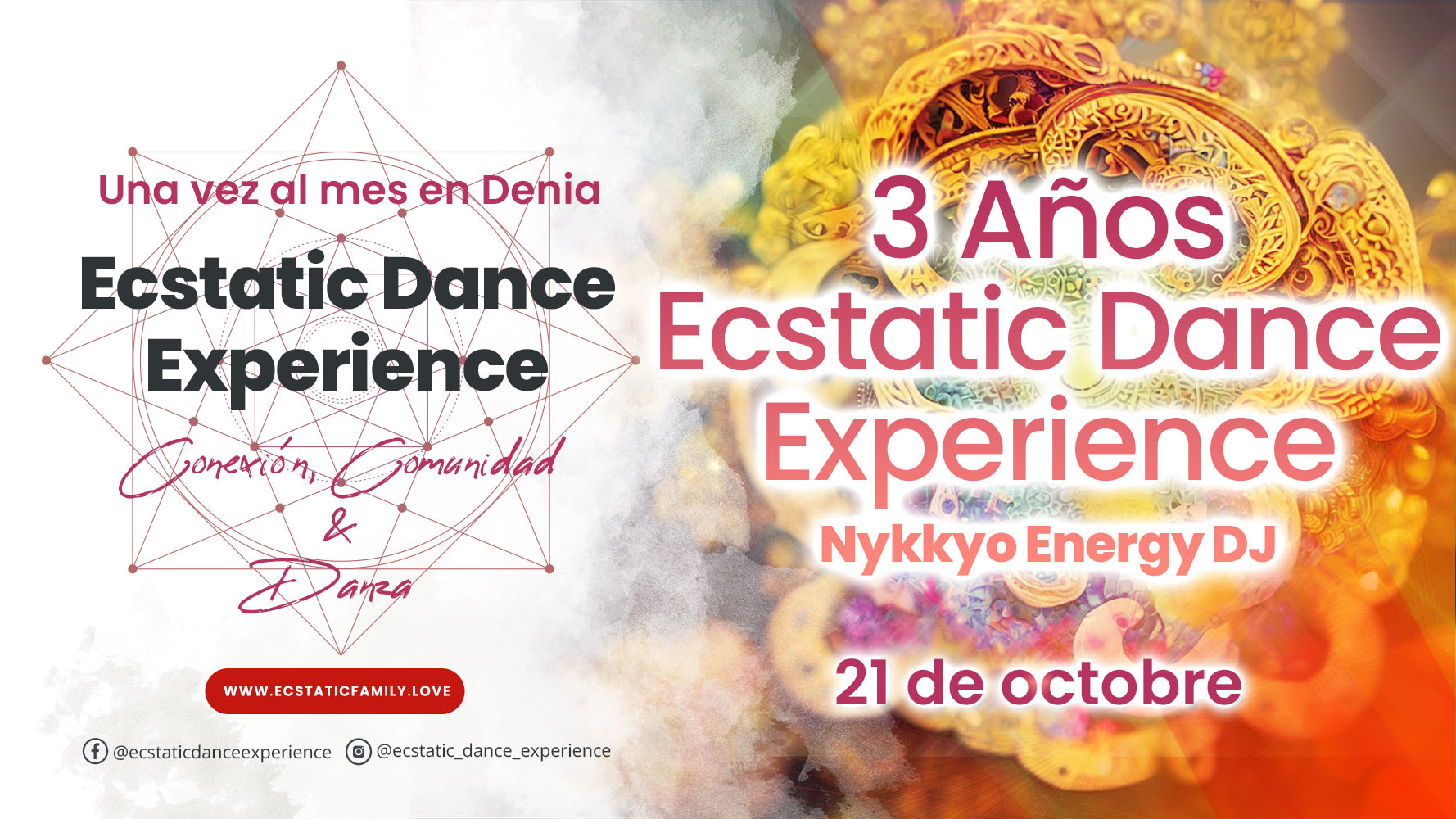 Ecstatic Dance Denia - <3 3 Años Ecstatic Dance Experience <3 - Nykkyo Energy DJ